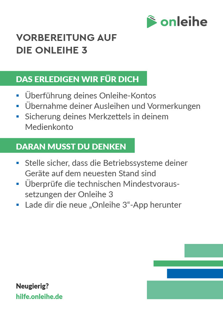 Checkliste Neue Onleihe